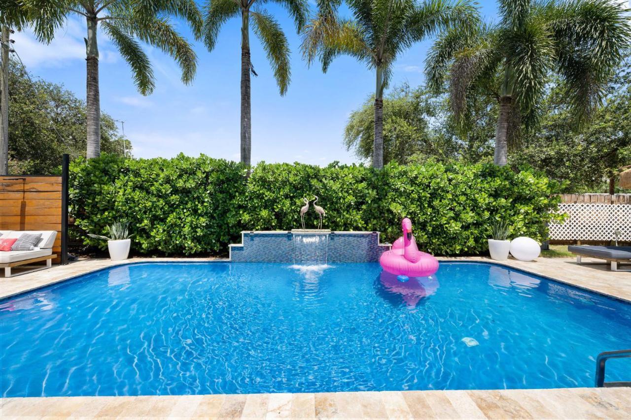 Palms Retreat! Giant Heated Pool-Hottub-Firepit-5Min2Beach-Pets-Ev Chgr Fort Lauderdale Luaran gambar