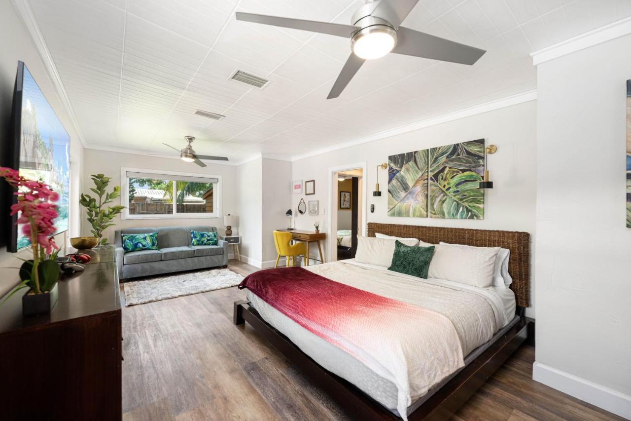 Palms Retreat! Giant Heated Pool-Hottub-Firepit-5Min2Beach-Pets-Ev Chgr Fort Lauderdale Luaran gambar